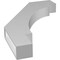 Ekena Millwork 3 1/2-in. W x 24-in. D x 36-in. H Merced Architectural Grade PVC Knee Brace BRCP035X24X36MRC - alternate 6